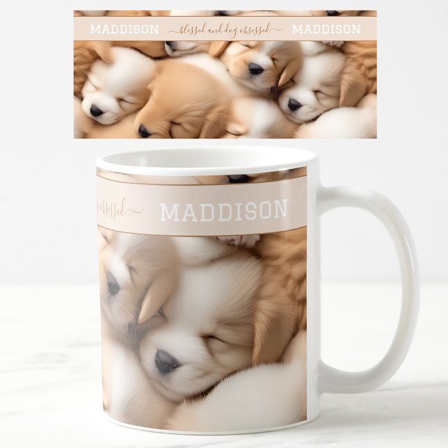 Cute Puppies Dog Lover Name Mug (Cute Puppies Dog Lover Name Mug)