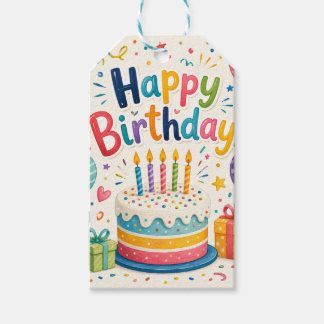 Cute Puppies Happy Birthday Festive Paper Napkins Gift Tags