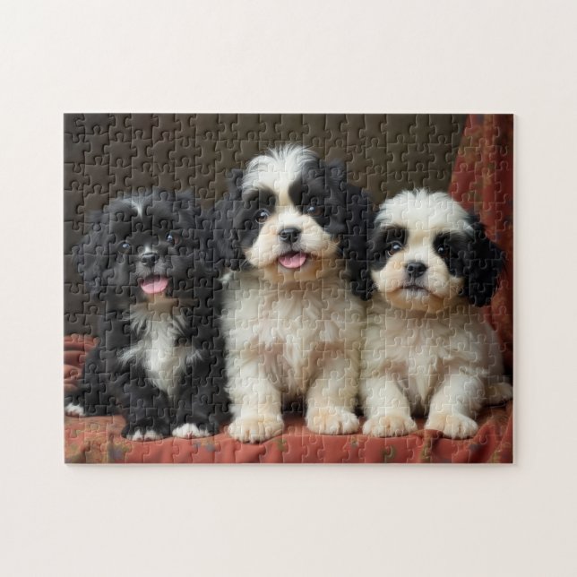 Cute Puppies Jigsaw Puzzle (Horizontal)