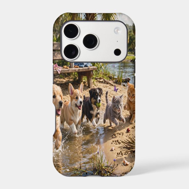  Cute Puppies & Kittens Riverside Adventure iPad (Back)