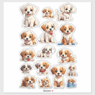 Cute Puppies Mega Sticker Bundle