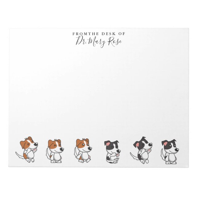 Cute Puppies Notepad (Front)