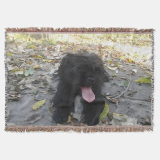 Cute Puppy Alert Throw Blanket