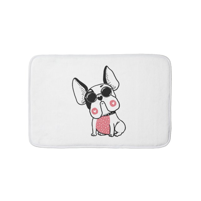 cute puppy bath mat (Front)
