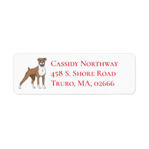 Cute Puppy Cartoon Boxer Dog