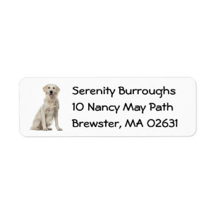 Cute Puppy Cartoon Dog Mom Golden Retriever Label