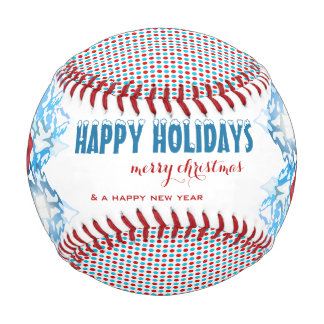 Cute Puppy Cartoon Snowy Christmas Holidays Baseball