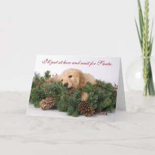 Cute Puppy Christmas card