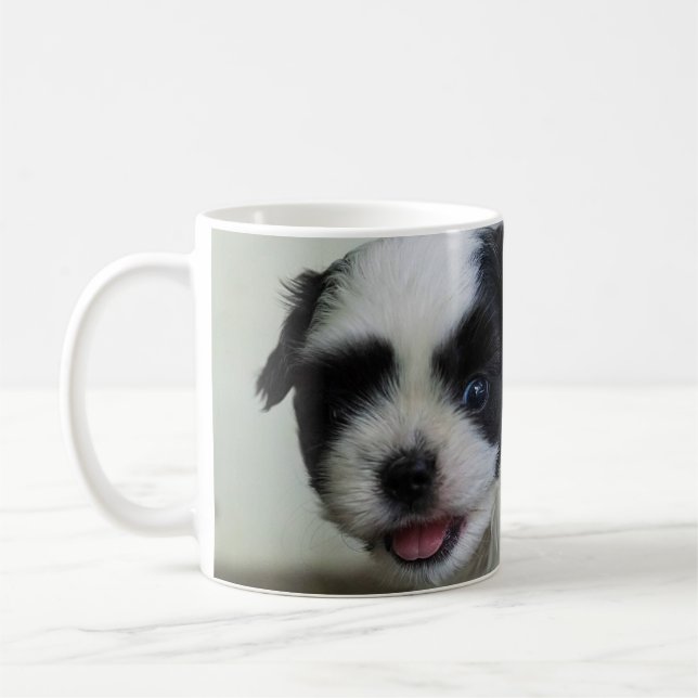 cute puppy coffee mug (Left)