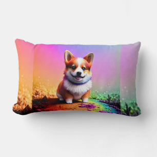 Cute Puppy Corgi Dog-36475 Lumbar Pillow