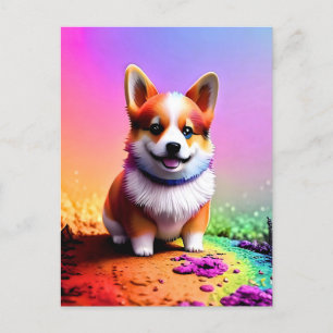 Cute Puppy Corgi Dog-36475 Postcard