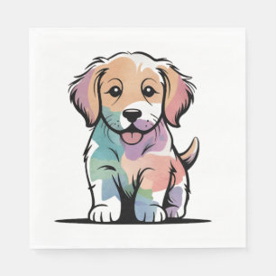 Cute Puppy Design Napkin