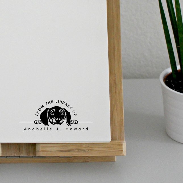 Cute Puppy Dog From The Library Of Custom Name Rubber Stamp (Creator Uploaded)