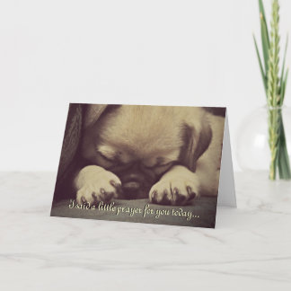 Cute Puppy Dog  Get Well Soon Greeting Card