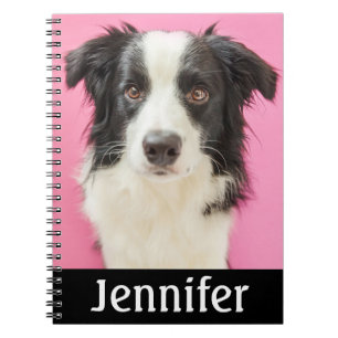 Cute Puppy Dog Lover Border Collie Notebook