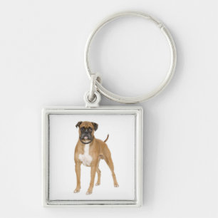 Cute Puppy Dog Lover Boxer Keychain