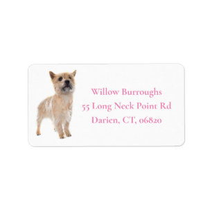Cute Puppy Dog Lover Cairn Terrier Label