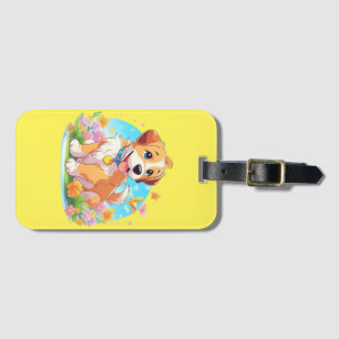 Cute Puppy Dog Luggage Tag