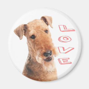 Cute Puppy Dog Mom Dog Lover Airedale Terrier Magnet