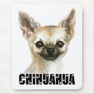 Cute Puppy Dog Mom Watercolor Chihuahua Mouse Pad