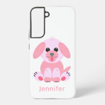 Cute Puppy Dog Personalized Pink Cartoon