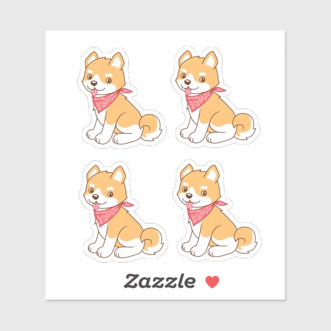 Cute Puppy Dog Shiba Inu 4 (Sheet)