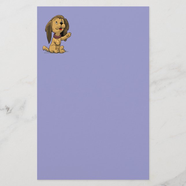 Cute Puppy Dog Stationery (Front)