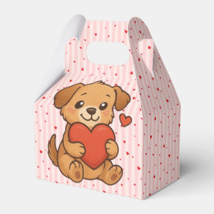 Cute puppy/dog Valentine's day Favor Box