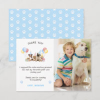 Cute Puppy Dogs Watercolor Blue Photo