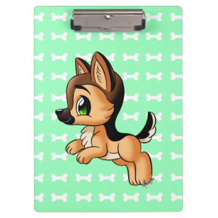 Cute Puppy Durable Clipboard Letter + A4 Sized