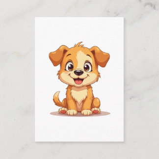Cute puppy enclosure card
