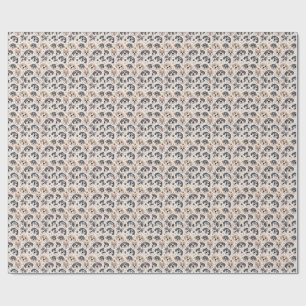 Cute Puppy Face Pattern Kids Design for Dog Lovers Wrapping Paper