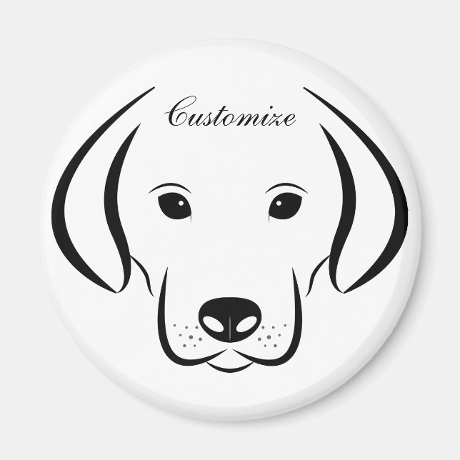Cute Puppy Face Thunder_Cove Magnet (Front)