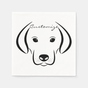 Cute Puppy Face Thunder_Cove Napkin