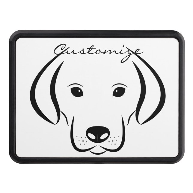 Cute Puppy FaceThunder_Cove Trailer Hitch Cover (Front)