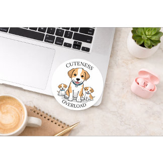 Cute Puppy Family Sticker
