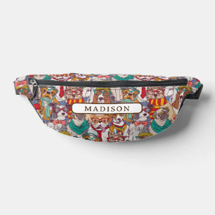 Cute Puppy Fashion Pattern Fanny Pack