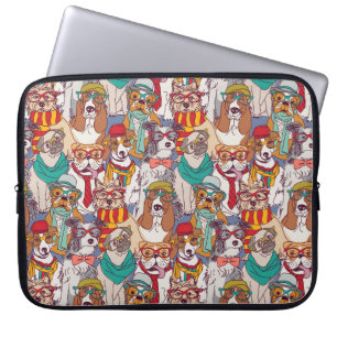 Cute Puppy Fashion Pattern Laptop Sleeve