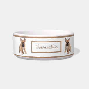 Cute Puppy French Bulldog Pet Personalized Gift Bowl