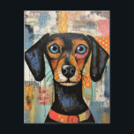 Cute Puppy Funny Dog Mixed Media Animal Pet Postcard<br><div class="desc">Cute Puppy Funny Dog Mixed Media Animal Pet Design</div>