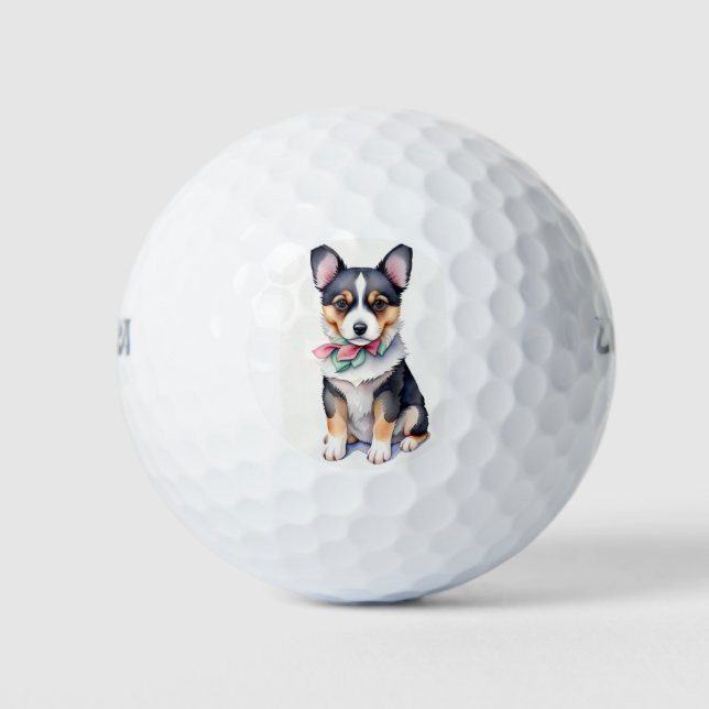Cute Puppy Golf Balls (Front)