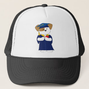 Cute Puppy Graduation Trucker Hat