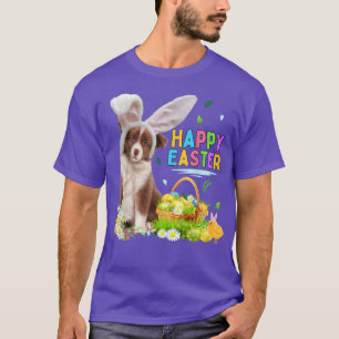Cute Puppy Happy Easter Dog Bunny And Eggs Kids Wo T-Shirt