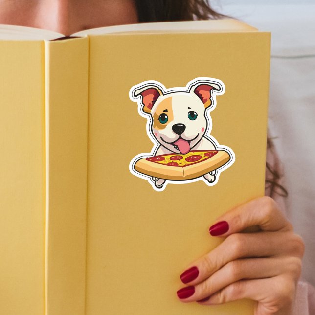 Cute Puppy Holding a Slice of Pizza (Creator Uploaded)