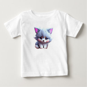 Cute puppy image in anime style baby T-Shirt