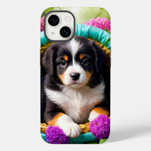 Cute Puppy in a Basket Case-Mate iPhone 14 Case