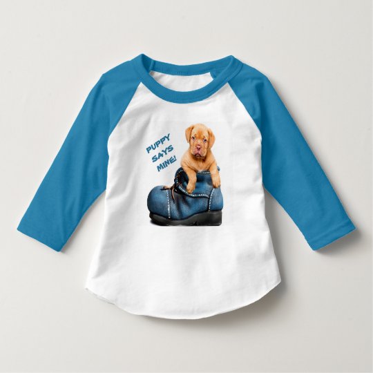 Cute Puppy In A Shoe Long Sleeve Tee