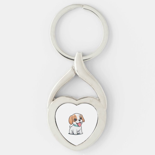 Cute Puppy Keychain (Front)