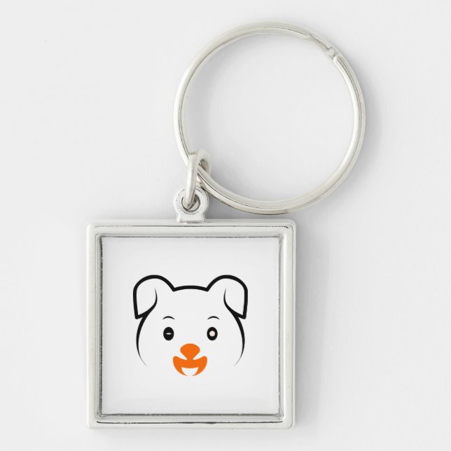 Cute Puppy Keychain (Front)