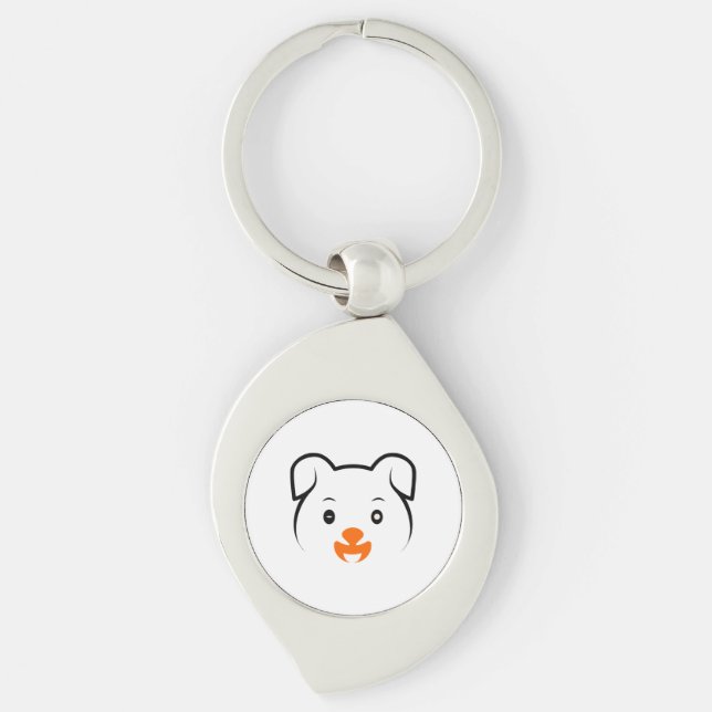 Cute Puppy Keychain (Front)
